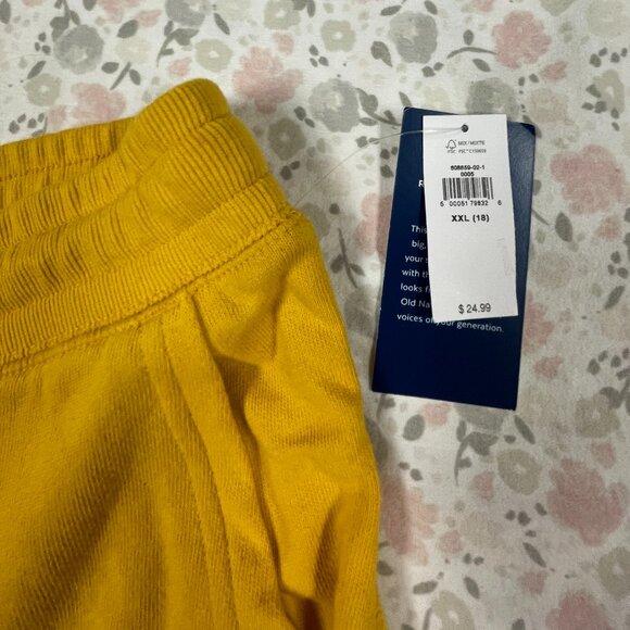 Old Navy Popsugar X Sweatpants, Girls XXL (18) Yellow High Waist NWT - Picture 7 of 15